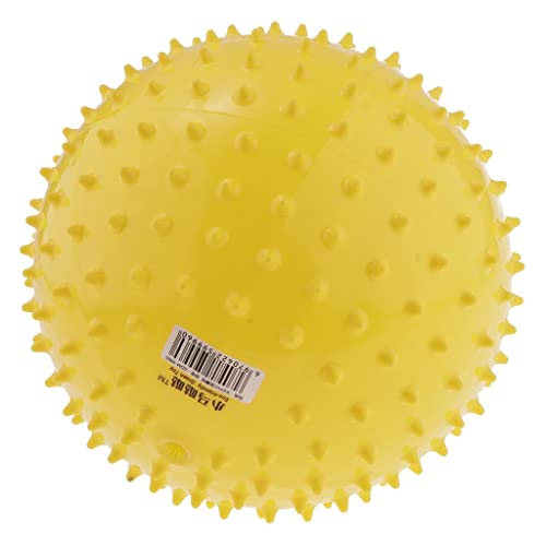 harayaa 9 Zoll Kinder Knorrigen Hüpfbälle Spiky Sensorischen Ball für Yoga Massage, Gelb von harayaa