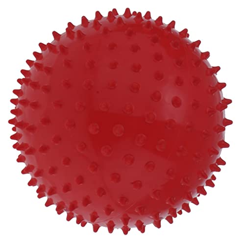 harayaa 9 Zoll Kinder Knorrigen Hüpfbälle Spiky Sensorischen Ball für Yoga Massage, Rot von harayaa