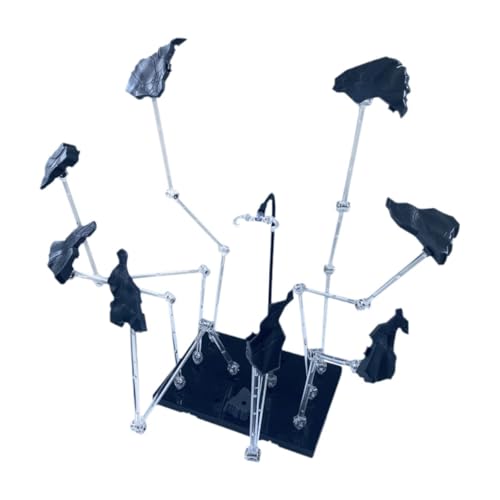 harayaa Actionfigurenständer, Figurenzubehör, Stützhalter, Präsentationsständer, leicht, mit Flying Rock-Effekt, dekorativ, Grau harayaa Actionfigurenständer, Figurenzubehör, Stützhalter, Präsentationsständer, leicht, mit Flying Rock-Effekt, dekorativ, Grau von harayaa