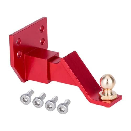 harayaa Anhängerkupplungshalterung RC -Auto Einstellbarer Drop Hitch Receiver Leicht für 1/10 RC Crawler, Rot von harayaa