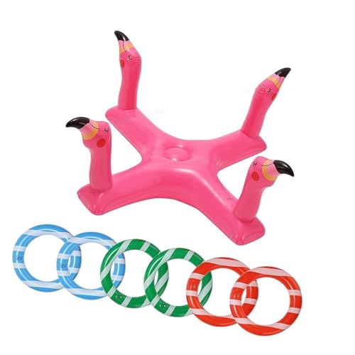 harayaa Aufblasbares Ringwurfspiel für den Pool, tragbares Spielzeug aus PVC, ideal für Wasseraktivitäten, Flamingo harayaa Aufblasbares Ringwurfspiel für den Pool, tragbares Spielzeug aus PVC, ideal für Wasseraktivitäten, Flamingo von harayaa