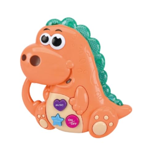 harayaa Baby Musikspielzeug, Früherziehung, Babyspielzeug für Kleinkinder, Orange, Dinosaurier von harayaa