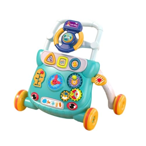 harayaa Baby Push Walking Spielzeug Musik Spielzeug Kinder Gleiten Auto Spielzeug Baby Lenkrad Spielzeug Kleinkinder 6-12 Monate Jungen und Mädchen Baby, GrÜn von harayaa