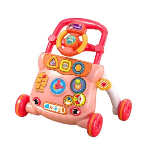 harayaa Baby Push Walking Spielzeug Musik Spielzeug Kinder Gleiten Auto Spielzeug Baby Lenkrad Spielzeug Kleinkinder 6-12 Monate Jungen und Mädchen Baby, Rot von harayaa