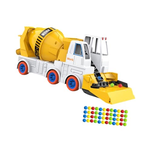 harayaa Bagger Auto Spielzeug Auto Bead Sweeper Truck Tankwagen Tragbarer Mischer Muldenkipper Technik Fahrzeug Spielzeug für Kinder Kinder, Mischwagen von harayaa