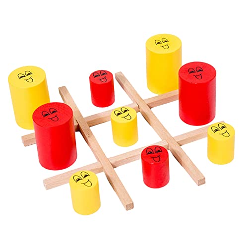 harayaa Brettspiel Indoor Tic TAC Toe Spiel - Überraschung Tic TAC Toe Eat Small Tic TAC Toe Lernpuzzle Brett Schach Heimdekoration Familienspiele Tic TAC Toe Spiel Kinder Familie von harayaa