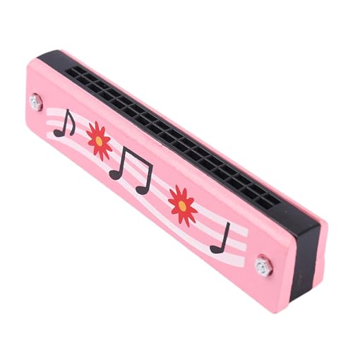 harayaa Cartoon Mundharmonika 16 Löcher Mundharmonika Lehrmittel Kinder Mundharmonika Musikinstrument Spielspielzeug für Party Kleinkinder Kinder , ROSA von harayaa