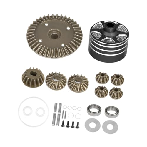 harayaa Differentialbox Und Metallteile für RC Autos Der Serie 1:10, Schwarz von harayaa