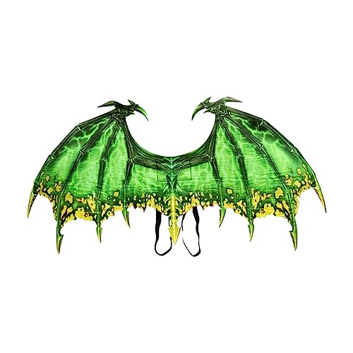 harayaa Drachenkostüm Spielzeug Dinosaurier Flügel Kostüm Erwachsene Jungen Mädchen Lustige Maskerade Karneval Drachenflügel Halloween Cosplay, GRÜN von harayaa