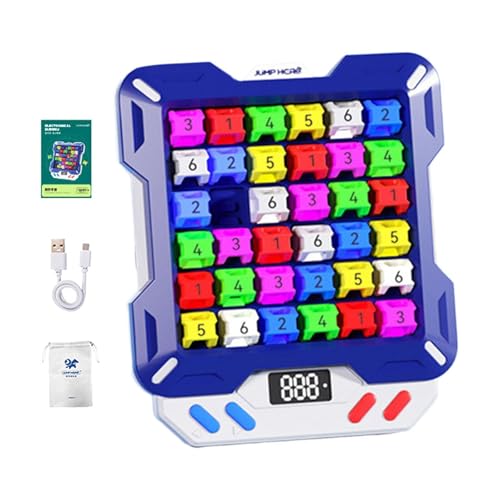 harayaa Elektronisches Sudoku Rätsel, Lernspiel für Kinder, Reise Und Denksportspiel, Blau von harayaa