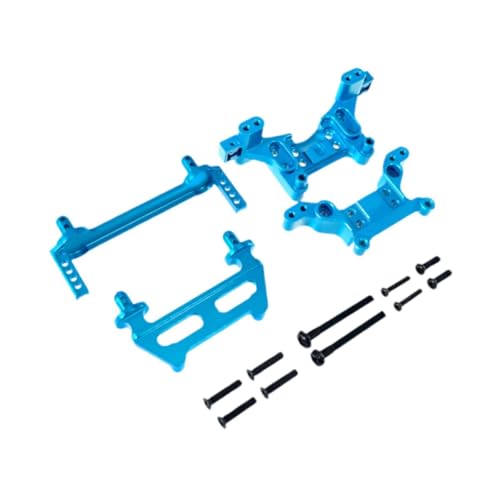 harayaa F/R Metallschockturm und Säulen RC -Auto -Ersatzteil einfach zu ersetzen RC -Automodifikationsteile für 16210 H16 H16BM, Blau von harayaa