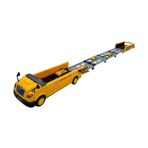 harayaa Faltbares Layer Auto Rennstrecken Spielset, Track Truck Carrier Autospielzeug, Rennstrecken Kleinkinderspielzeug für Kindergeburtstagsgeschenke von harayaa