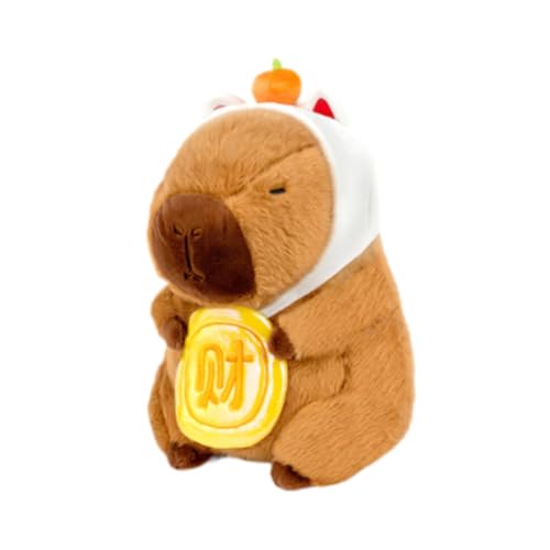 harayaa Frühlingsfest Capybara Plüschtier Stofftier Plüsch Wurfkissen Home Ornament für Wohnzimmer, Jin Bi von harayaa