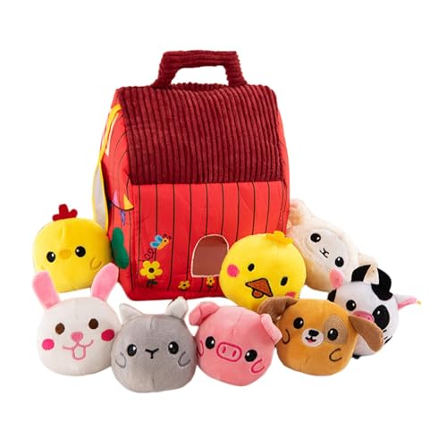 harayaa Gefüllte Bauernhoftiere, Set, süßes Party-Zubehör, Babyspielzeug, Spielset für, Geschenke harayaa Gefüllte Bauernhoftiere, Set, süßes Party-Zubehör, Babyspielzeug, Spielset für, Geschenke von harayaa