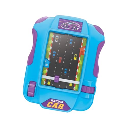 harayaa Handheld Spiel Lernspielzeug Konsole Spielzeug Rennwagen Spielmaschine für Kinder Jungen Mädchen, Blau von harayaa