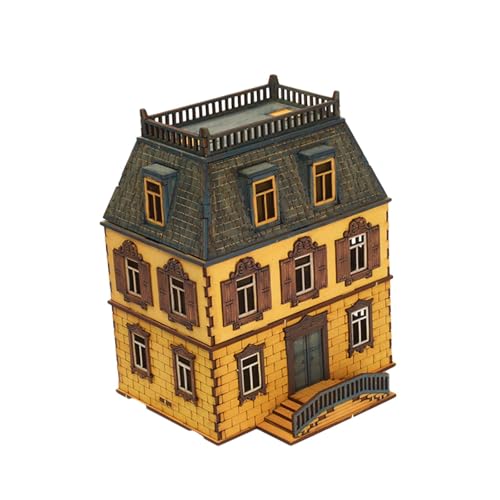 harayaa Holzhausmodell Im Maßstab 1:72, DIY Zusammenbau, 3D Puzzle, Kreatives von harayaa