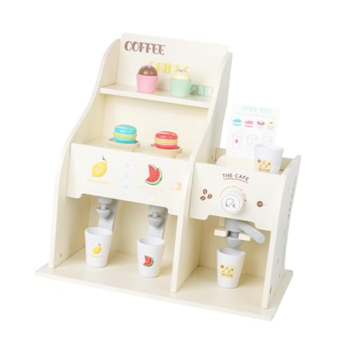 harayaa Holzkaffeespiel Set Kinder Kaffeemaschine Playset für 3 5 Party Gefälligkeiten von harayaa