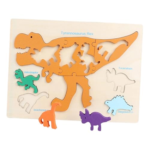 harayaa Holzpuzzles Vorschule Lernspielzeug Kognition Geschick Matching Game Kleinkinder Jungen Mädchen, Dinosaurier harayaa Holzpuzzles Vorschule Lernspielzeug Kognition Geschick Matching Game Kleinkinder Jungen Mädchen, Dinosaurier von harayaa