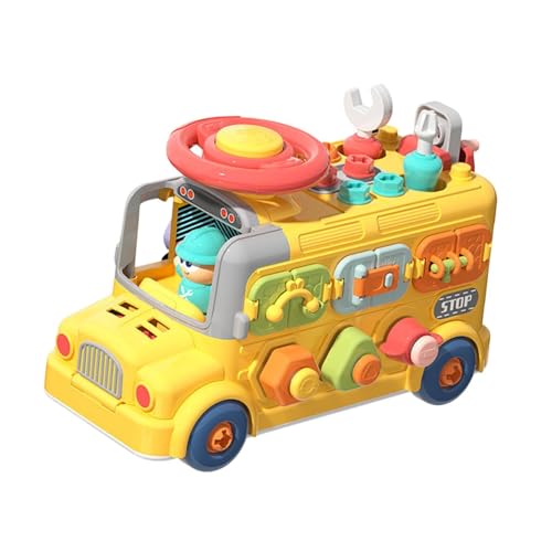 harayaa Kids Bus Toy Screw Bolts Aktivitäten Tool, Bildung, Feinmotorik, Schraubendreher -Werkzeugbesetzte für Jungen Mädchen Kinder Kinder von harayaa