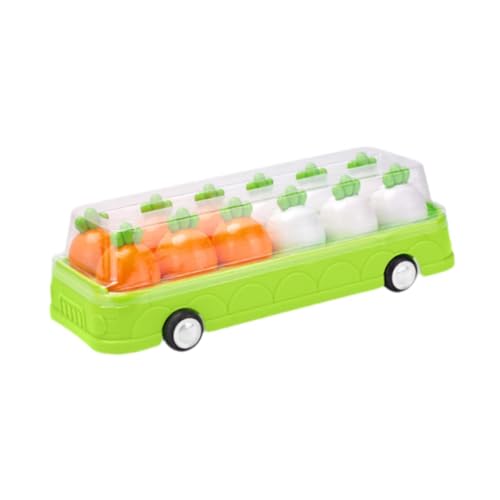 harayaa Kinder Matching Puzzle Spielzeug Bildung Puzzle Farbe Anerkennung Spiel Matching Bus, Karotte von harayaa