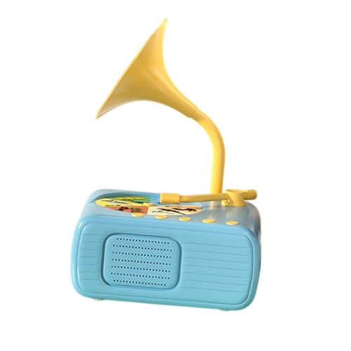 harayaa Kinder Phonograph mit 96 Karten, Frühes Lernspielzeug, Robustes, Vielseitiges Pädagogisches Jungen Und Mädchen, Blau von harayaa