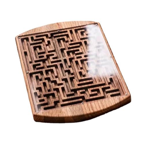 harayaa Labyrinth Labyrinth Spiel Aus Holz, Labyrinth Brettspiel Aus Holz, Puzzle Spiel, Denksportaufgabe, Labyrinth Puzzle Brettspiel für Jungen Und Mädchen von harayaa