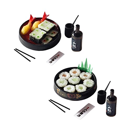 harayaa Maßstab 1:12 Puppenhaus Japanisches Sushi für Puppenküche DIY Szenenzubehör von harayaa