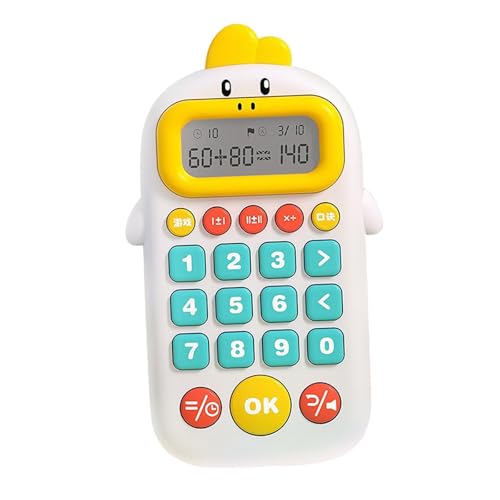 harayaa Mathe Spiel, Elektronischer Taschenrechner, Multiplikation, Division, Mathe Spielzeug, Lernspielzeug für Kinder Im Alter von, Weiß harayaa Mathe Spiel, Elektronischer Taschenrechner, Multiplikation, Division, Mathe Spielzeug, Lernspielzeug für Kinder Im Alter von, Weiß von harayaa
