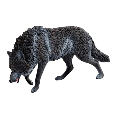 harayaa Mini-Wolfsfigur, realistische, detaillierte Actionfigur, Kuchendekoration, Basteln, frühes Lernspielzeug für Kinder, Schwarz harayaa Mini-Wolfsfigur, realistische, detaillierte Actionfigur, Kuchendekoration, Basteln, frühes Lernspielzeug für Kinder, Schwarz von harayaa