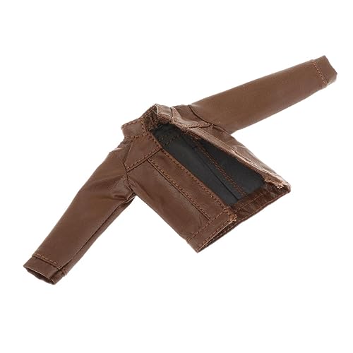 harayaa Miniatur Biker Mantel Im Maßstab 1:12, Miniatur Soldat Kostüm Zubehör Outfit, Cosplay Frauenfigur Jacke, Kostüm für Figur, Kaffee harayaa Miniatur Biker Mantel Im Maßstab 1:12, Miniatur Soldat Kostüm Zubehör Outfit, Cosplay Frauenfigur Jacke, Kostüm für Figur, Kaffee von harayaa