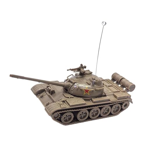 harayaa Modellfahrzeug Im Maßstab 1:72, Panzerfahrzeug, Miniatur Raupenwagen für Kinder, Geschenke für Erwachsene, 59, GELB von harayaa