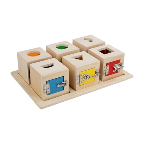 harayaa Montessori Kinder Lock Box Busy Board Lernspielzeug Weiches Eltern Kind Interaktives Spielzeug Geburtstagsgeschenke für Kinder von harayaa