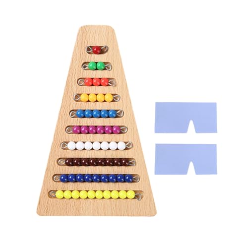 harayaa Montessori Perlenleiter Set, Vorschul Lernspielzeug, Frühe Bildung, 1 bis 10, Numerisches Kognitives Zählspielzeug von harayaa