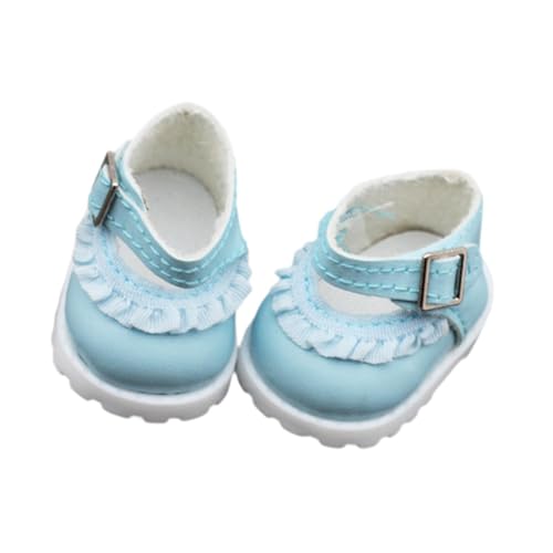 harayaa PU Schuhe für Modepuppen, Kleiderschuhe, Foto Requisiten, Handgefertigt, Elegante Kostüme, Spielzeug Zum Anziehen von Puppenschuhen, Blau von harayaa