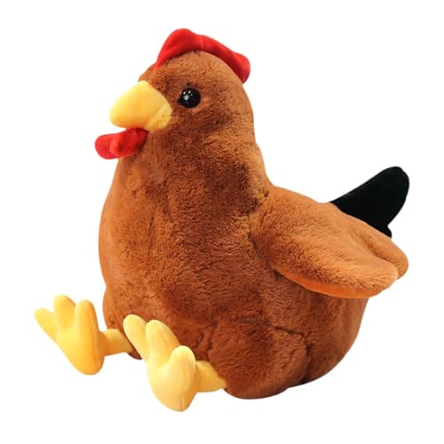 harayaa Plüsch Hühnerpuppe Tier Plüsch Dezentier Sofa Ornament, Farm Tier Spielzeugfigur für Erwachsene Familien Kinder Geburtstagsgeschenke, Brown 40 cm harayaa Plüsch Hühnerpuppe Tier Plüsch Dezentier Sofa Ornament, Farm Tier Spielzeugfigur für Erwachsene Familien Kinder Geburtstagsgeschenke, Brown 40 cm von harayaa