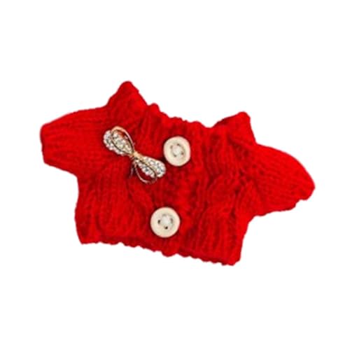 harayaa Plüschfigur Strickpullover Kostüme, DIY, Pädagogisch, für Kleine Mädchen, Modische Anzieh Puppenkleidung für 5,91 Zoll Puppen, Bogen von harayaa