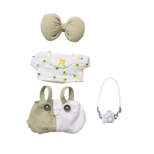 harayaa Plüschpuppenkleidung, Minikleidung, Anziehkostüme, Outfits, Geschenk für kleine Mädchen, mit Weißer Kamera von harayaa