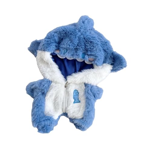 harayaa Plüschpuppenkleidung Kostüme Cartoon DIY Puppenspielzeug Weiche stilvolle Geschenke Ausgestopfte Puppenpullover Puppenspielanzug für 7,87-Zoll-Puppe, Blau von harayaa