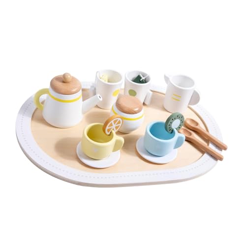 harayaa Pretend Afternoon Tea Set Tee-Set Spielküche Zubehör Kleinkinder Nachmittagstee-Zeit von harayaa