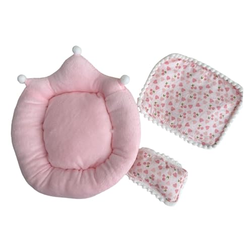 harayaa Puppenbettwäsche-Zubehör-Set, Matratzen-Set, DIY-Zubehör, pädagogisches Spielzeug, Rollenspiel-Spielzeug für 17 cm Puppen, Puppenbetten-Zubehör, ROSA harayaa Puppenbettwäsche-Zubehör-Set, Matratzen-Set, DIY-Zubehör, pädagogisches Spielzeug, Rollenspiel-Spielzeug für 17 cm Puppen, Puppenbetten-Zubehör, ROSA von harayaa