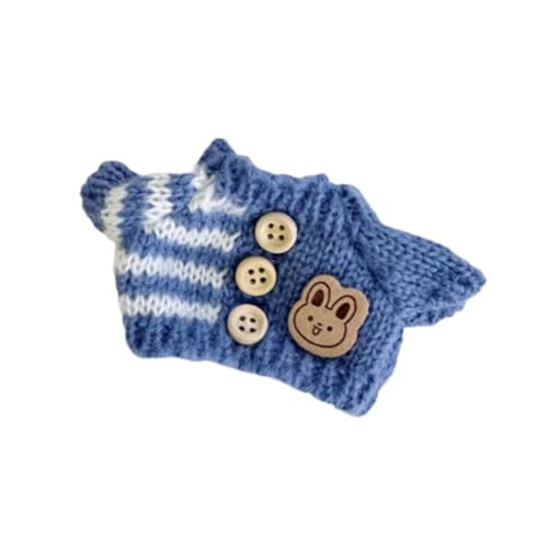 harayaa Puppenkleidung, Zubehör für Puppen, DIY Puppe Erstellen, Gefüllter Pullover für 15 cm, Blau von harayaa