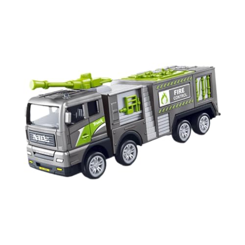 harayaa Push-and-Go-Fahrzeug-LKW, Mini-Spielzeug, Bau-Rennautos, Feuerwehrfahrzeug-Spielzeug, Trägheits-LKW-Spielzeug für Jungen und Mädchen, 17x4.8x6.8 cm von harayaa