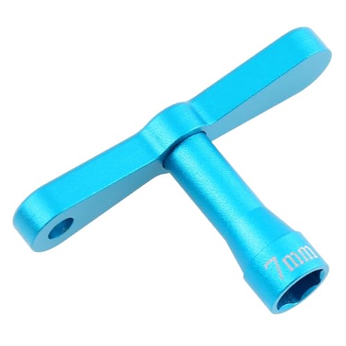 harayaa RC-Auto M4 Nylon-Kontermutternschlüssel Metall Universal Fit Zubehör Professionelles multifunktionales Reparaturwerkzeug T-Griff, Blau harayaa RC-Auto M4 Nylon-Kontermutternschlüssel Metall Universal Fit Zubehör Professionelles multifunktionales Reparaturwerkzeug T-Griff, Blau von harayaa
