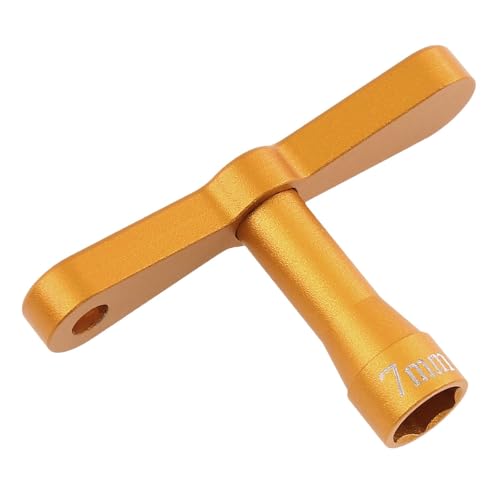 harayaa RC-Auto M4 Nylon-Kontermutternschlüssel Metall Universal Fit Zubehör Professionelles multifunktionales Reparaturwerkzeug T-Griff, Gelb harayaa RC-Auto M4 Nylon-Kontermutternschlüssel Metall Universal Fit Zubehör Professionelles multifunktionales Reparaturwerkzeug T-Griff, Gelb von harayaa