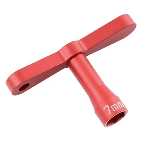 harayaa RC-Auto M4 Nylon-Kontermutternschlüssel Metall Universal Fit Zubehör Professionelles multifunktionales Reparaturwerkzeug T-Griff, Rot harayaa RC-Auto M4 Nylon-Kontermutternschlüssel Metall Universal Fit Zubehör Professionelles multifunktionales Reparaturwerkzeug T-Griff, Rot von harayaa