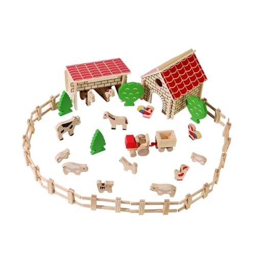 harayaa Scheune Bauernhof Tier Figuren Spielset Tiere Figuren Bauernhof Tiere Spielzeug für Jungen Mädchen von harayaa