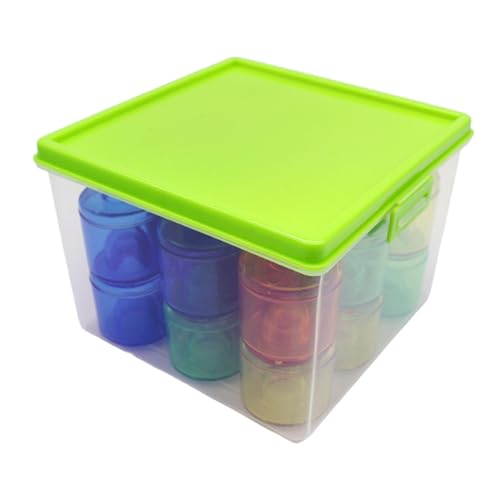 harayaa Stapelspielzeug, farblich passende Entwicklungsspielzeuge, 18 stapelbare Töpfe mit Aufbewahrungsbox, Sortierspiel harayaa Stapelspielzeug, farblich passende Entwicklungsspielzeuge, 18 stapelbare Töpfe mit Aufbewahrungsbox, Sortierspiel von harayaa