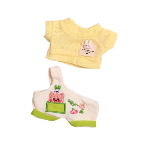 harayaa Süße 15cm Puppenkleidung, Puppenzubehör, Kleidung, Schöne Handgemachte Mädchenpuppen Outfits für 17cm Anhängerpuppe, Mädchengeschenke, Kinderspielzeug, Gelb von harayaa