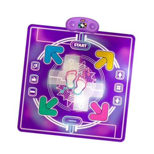 harayaa Tanzmatten-Spielzeug, elektronische Tanzmatte, Tanzpad-Spielzeug, Dance-Touch-Spielmatte mit Licht für Kinder und Mädchen im Alter von 3 4 5 6 7 8, Stil b von harayaa