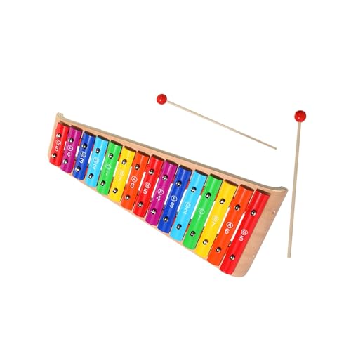 harayaa Xylophon Spielzeug Aus Holz für Kinder, Montessori Spielzeug, Bunt, mit 2 Schlägeln, Baby Musikinstrument, Motorik Spielzeug, 15 Töne von harayaa